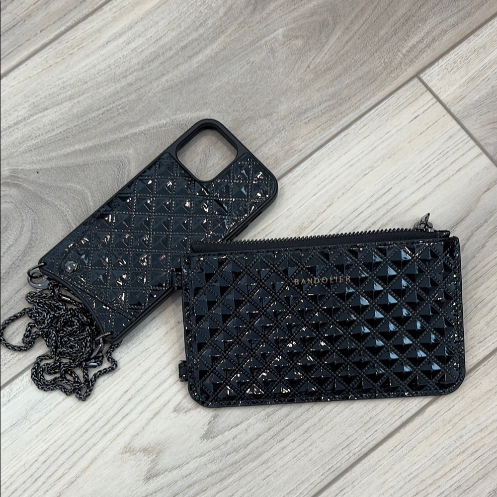 BANDOLIER Black Shiela IPhone Crossbody case
